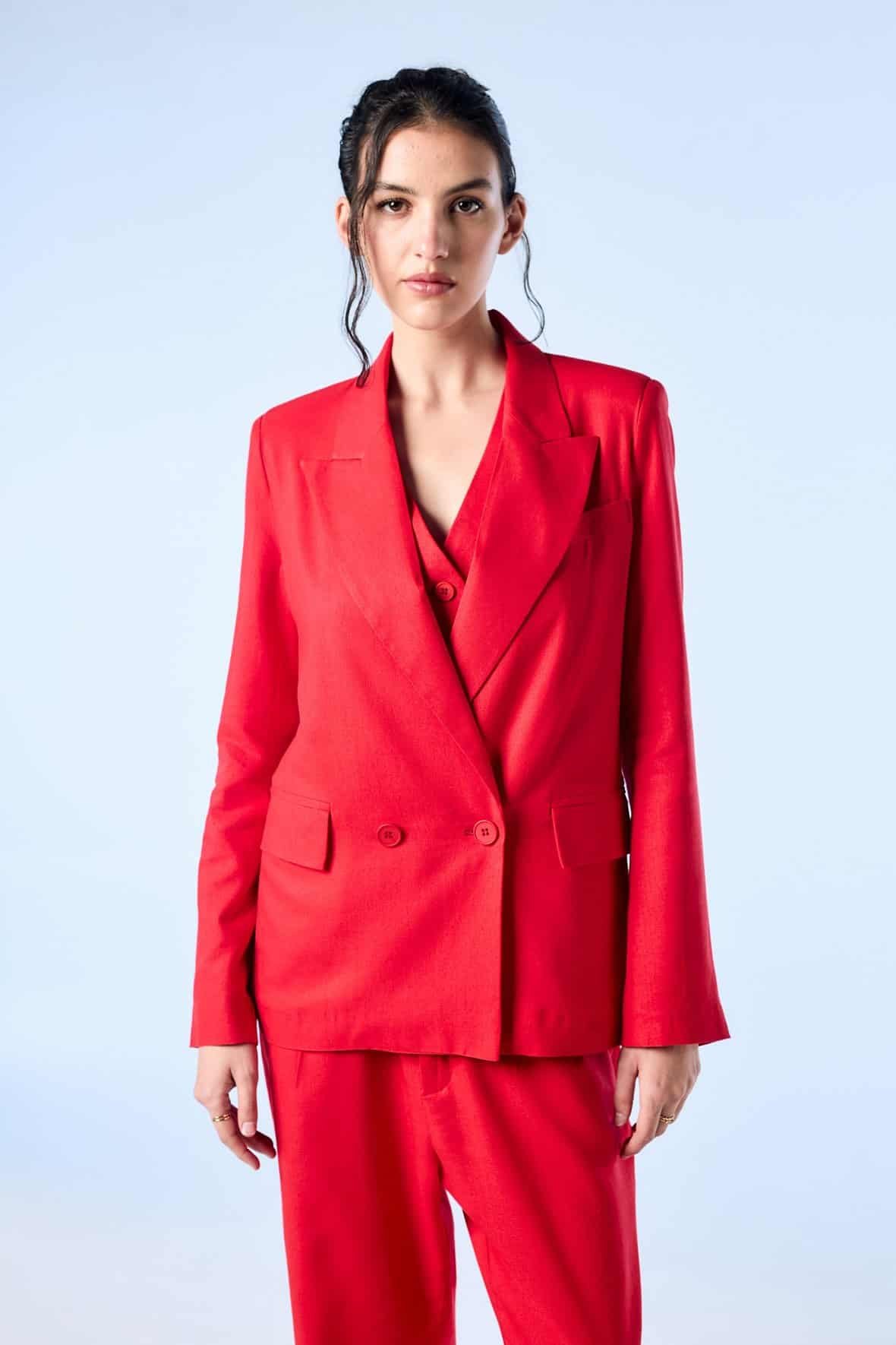 Blazer sastrero de mujer de moda verano 2025