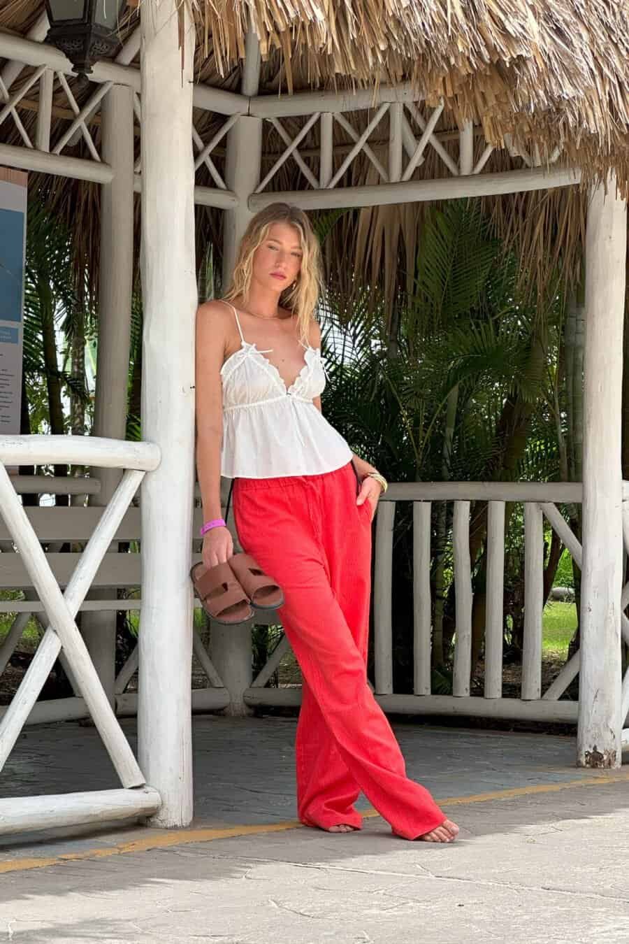 Pantalón de mujer ropa de moda verano 25